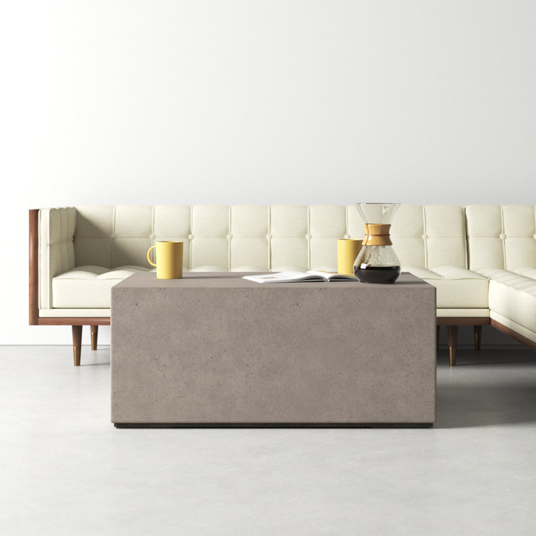 Kareen Coffee Table Size 16.5 H x 39.5 W x 39.5 D Color Dark Gray